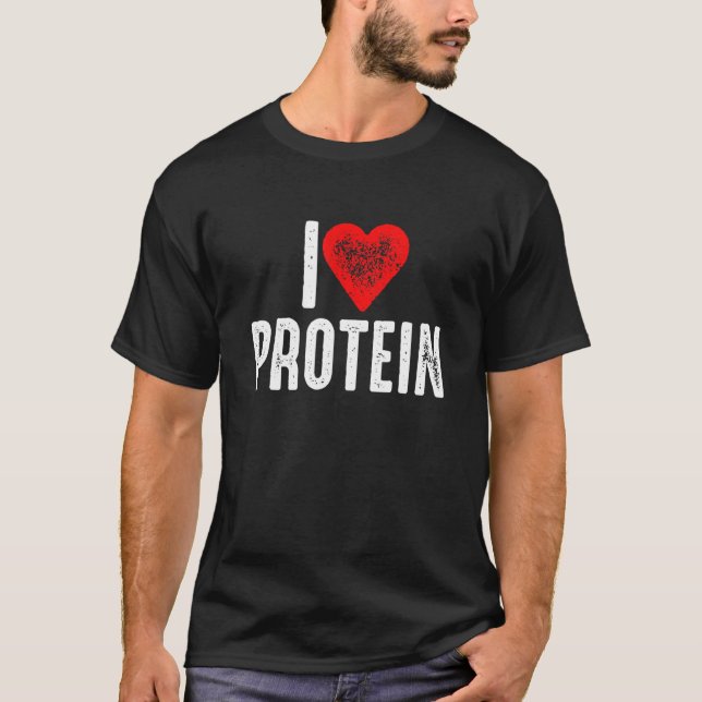 Camiseta Eu Amo Proteína (Frente)