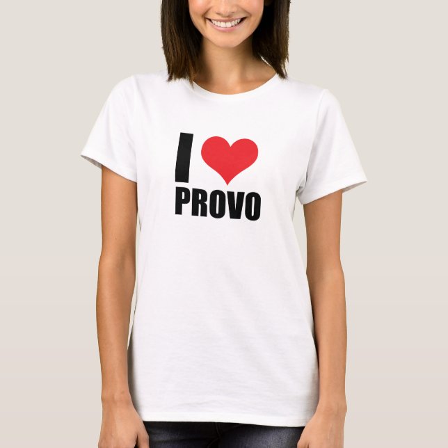 Camiseta Eu amo Provo (Frente)