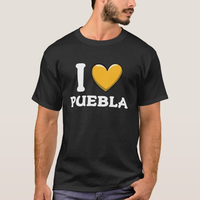 Camiseta Eu Amo Puebla México 5 (Frente)