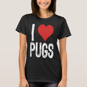 Camiseta Eu Amo Pugs