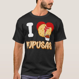 Camiseta Eu Amo Pupusas I Heart Pupusas Vegan Vegan Vegan P