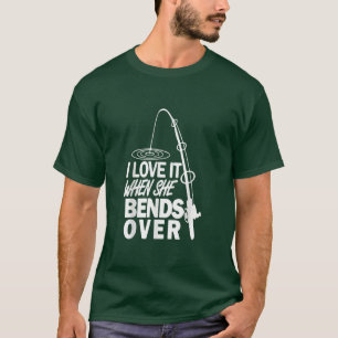 Camiseta Eu Amo Quando Ela Se Aproxima De Uma Pescaria Engr