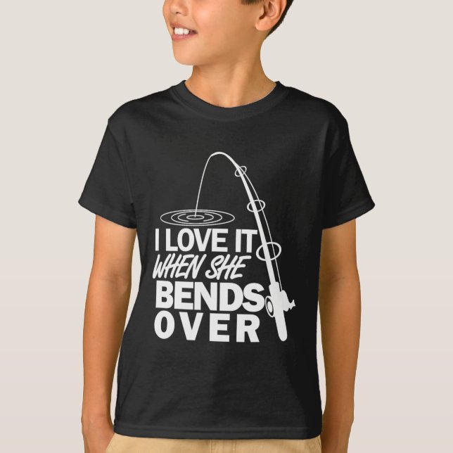 Camiseta Eu Amo Quando Ela Se Curta - Pesca Engraçada (Frente)