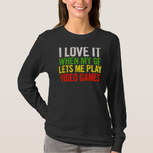 Camiseta Eu Amo Quando Meu Fgg Me Deixa Jogar Videos games 