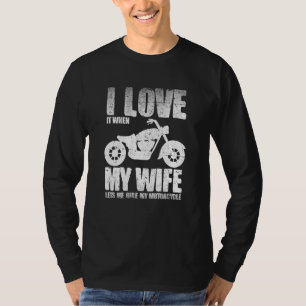 Camiseta Eu Amo Quando Minha Esposa Me Deixa Caminhar A Mot