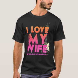 Camiseta Eu Amo Quando Minha Esposa Me Deixa Comprar Mais G