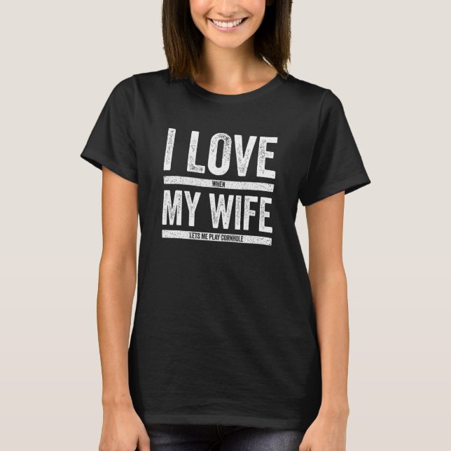 Camiseta Eu Amo Quando Minha Esposa Me Deixa Tocar Marido C (Frente)