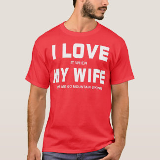 Camiseta Eu Amo Quando Minha Esposa Me Vamos A Caminhar De
