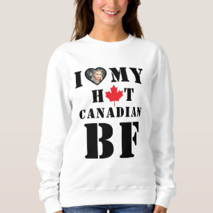 Camiseta Eu Amo Quente Meu Namorado canadense