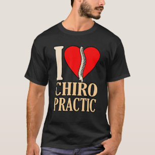 Camiseta Eu Amo Quiropraxia Quiropraxista Cirurgião de Colu
