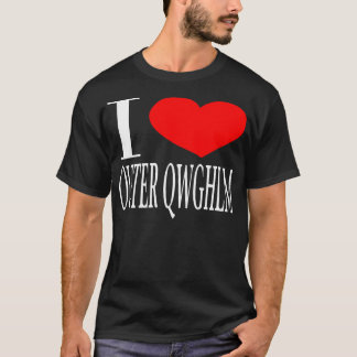 Camiseta Eu amo Qwghlm exterior