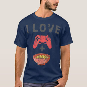 Camiseta Eu Amo Ramen E Joga Brincadeiras Com Os Jogadores