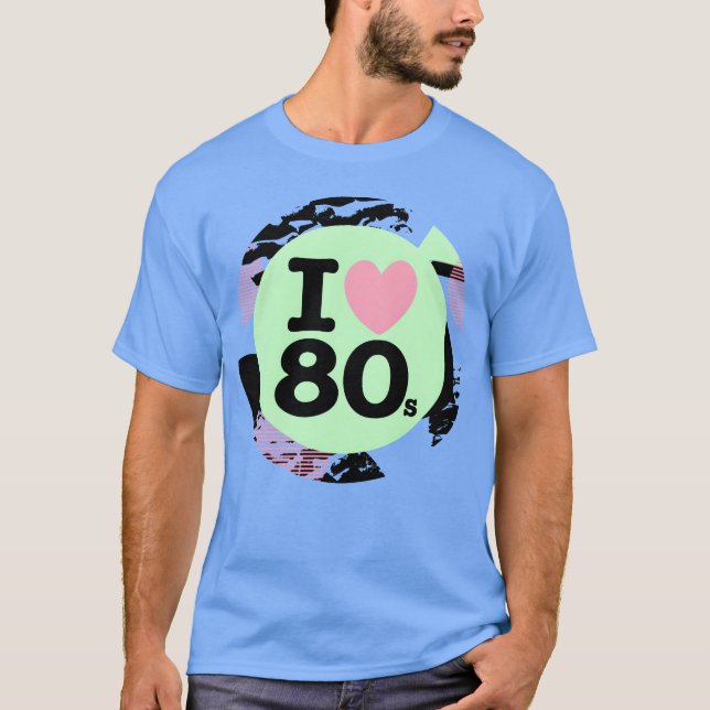 Camiseta Eu Amo Rapaz dos Anos 80 (Frente)