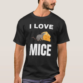 Camiseta Eu amo ratos