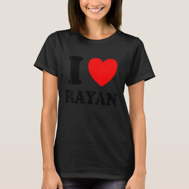 Camiseta Eu Amo Rayan (Frente)