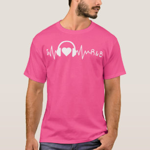 Camiseta Eu Amo Rb Heartbeat Rhythm E Blues Music 90'S Rn