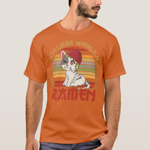 Camiseta Eu Amo Realmente A Comida Japonesa Katzen 326