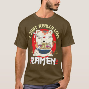 Camiseta Eu Amo Realmente Ramen Ramen Fan
