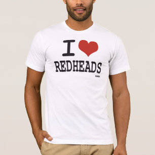 Camiseta Eu amo redheads