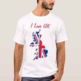 Camiseta Eu Amo Reino Unido