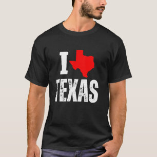 Camiseta Eu Amo República do Texas O Estado da Estrela Soli