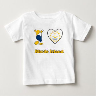 Camiseta Eu amo Rhode Island