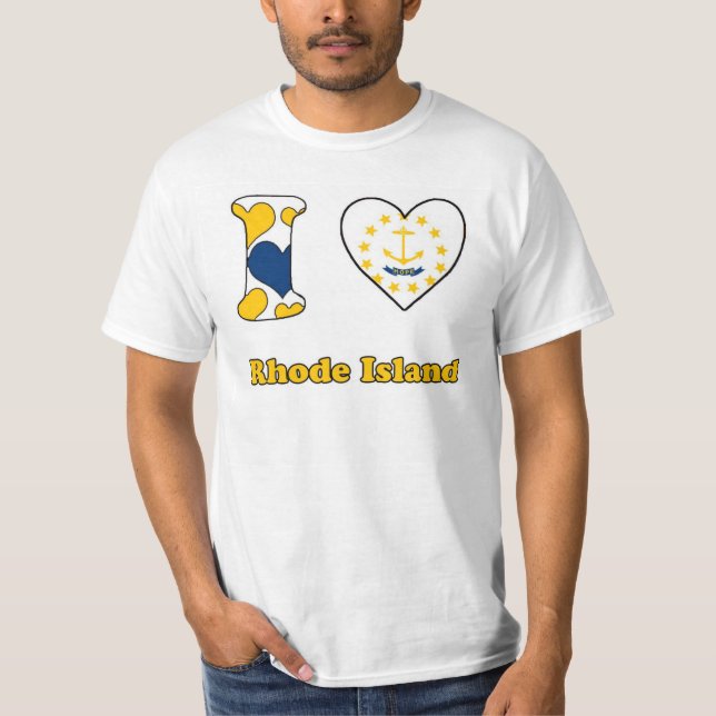 Camiseta Eu amo Rhode Island (Frente)