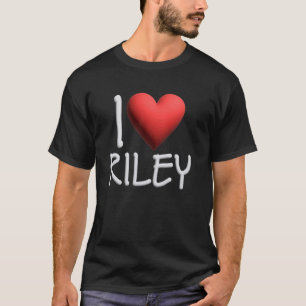 Camiseta Eu Amo Riley Name Personalised Girl Amam H