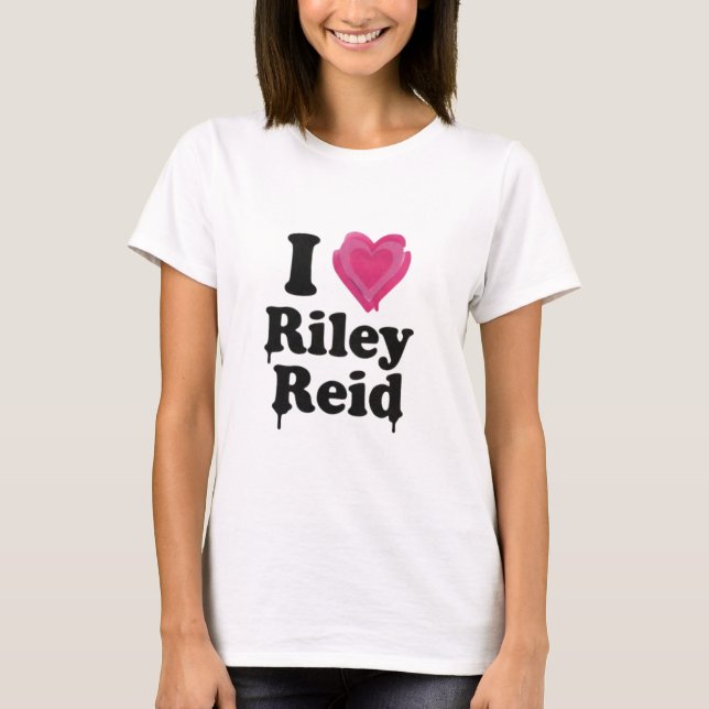 Camiseta Eu amo Riley Reid (Frente)
