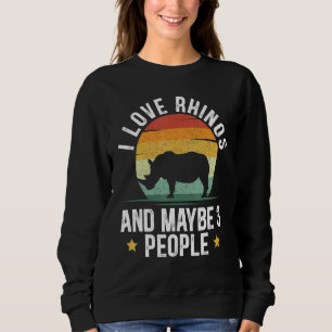 Camiseta Eu Amo Rinocerontes E Talvez 3 Pessoas Rhinocerus