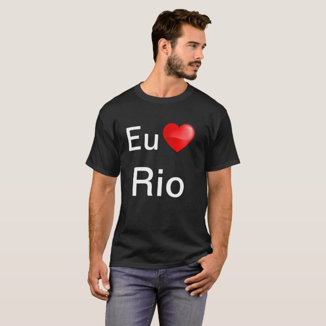 Camiseta Eu amo Rio (Frente Completa)