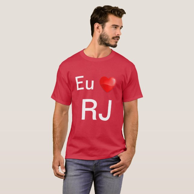 Camiseta Eu amo RJ (Frente Completa)
