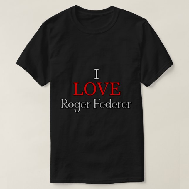Camiseta Eu Amo Roger Federer (Frente do Design)