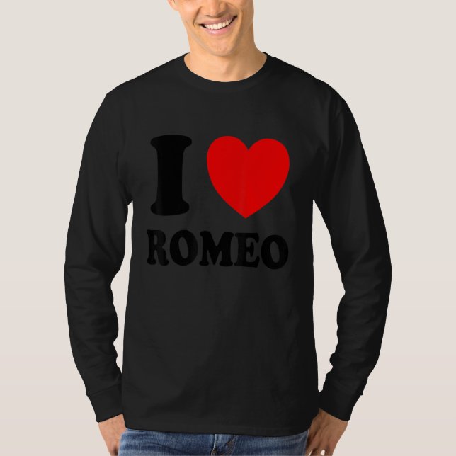 Camiseta Eu Amo Romeu (Frente)