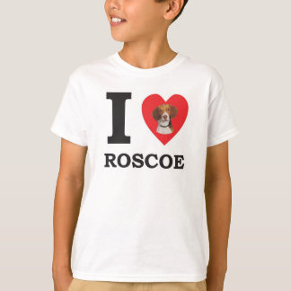 Camiseta Eu Amo Roscoe O Cão De Inseto Da Cama