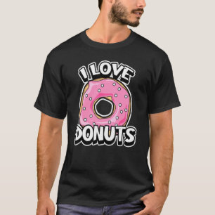 Camiseta Eu Amo Rosquinhas Bonito Humor Comida