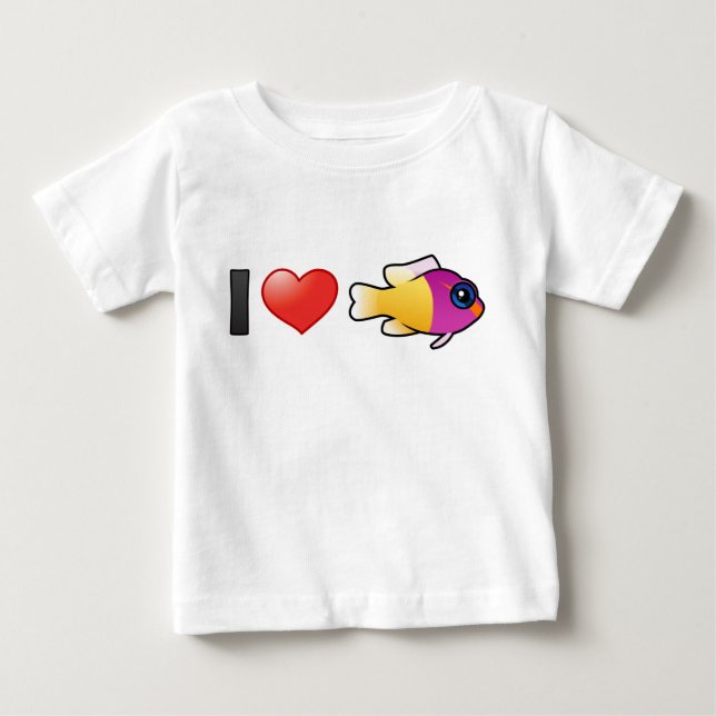 Camiseta Eu Amo Royal Dottyback (Frente)