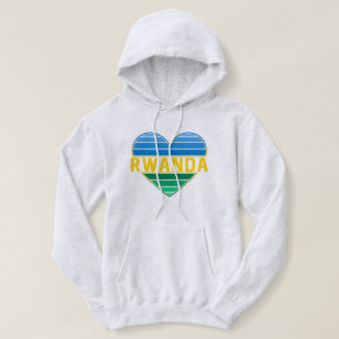 Camiseta Eu Amo Ruanda, Ruanda Ruandese Heart