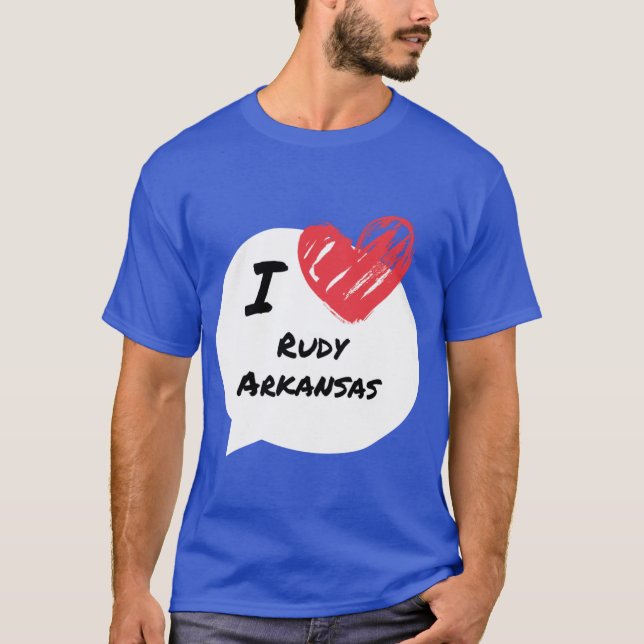 Camiseta Eu amo Rudy Arkansas (Frente)