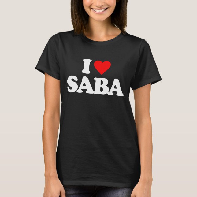 CAMISETA EU AMO SABA (Frente)
