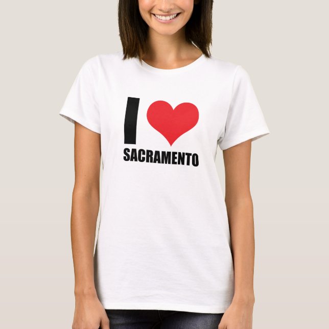 Camiseta Eu amo Sacramento (Frente)