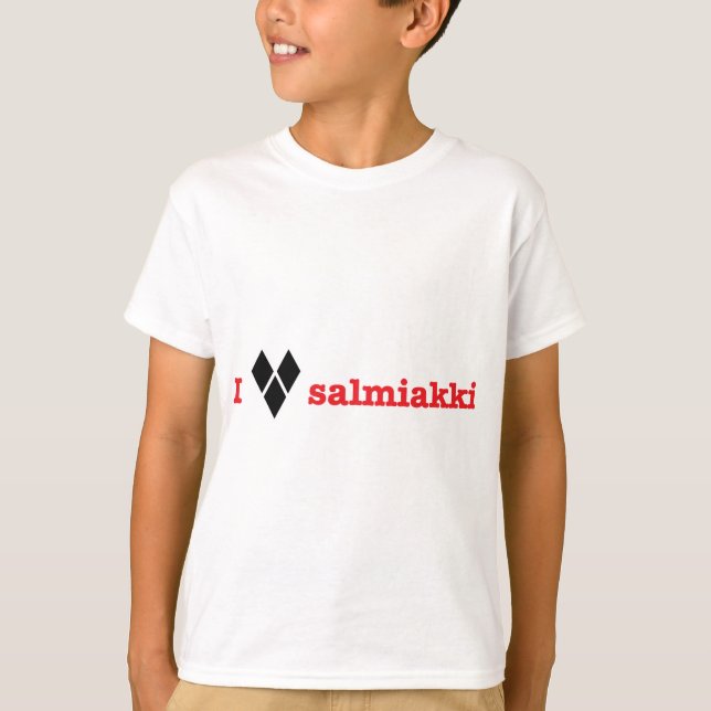 Camiseta Eu amo salmiakki (Frente)