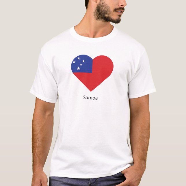 Camiseta Eu Amo Samoa (Frente)