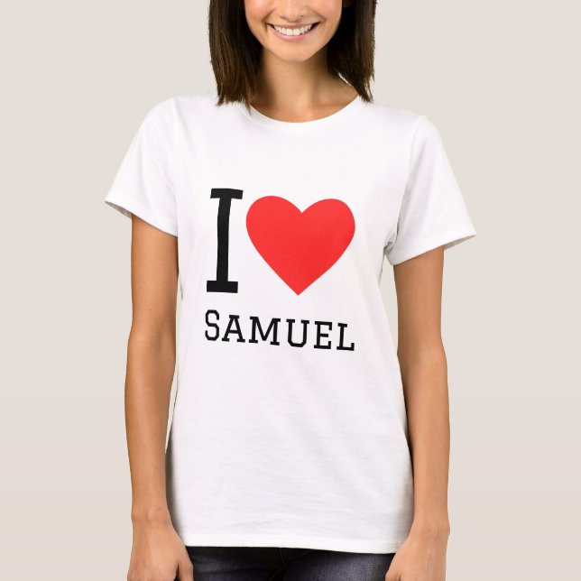 Camiseta Eu amo Samuel (Frente)