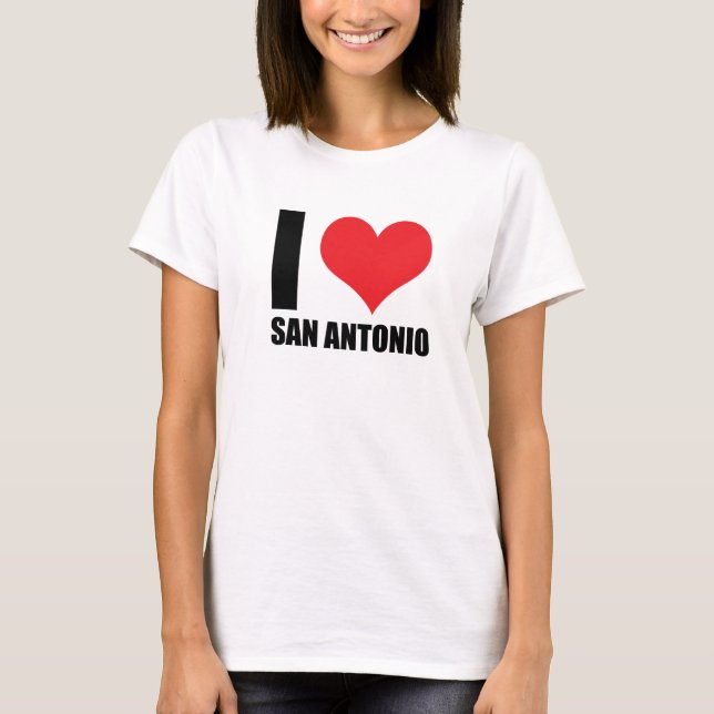 Camiseta Eu amo San Antonio (Frente)