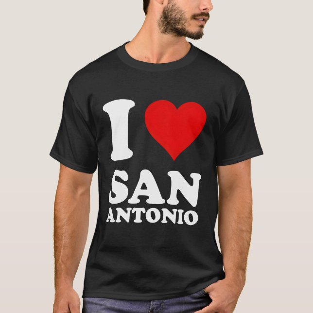 Camiseta Eu Amo San Antonio (Frente)