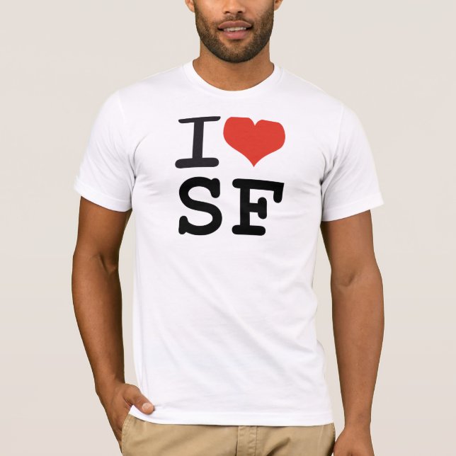 Camiseta Eu amo San Francisco (Frente)