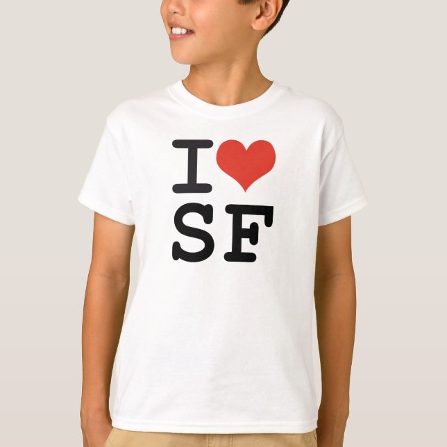 Camiseta Eu amo San Francisco (Frente)