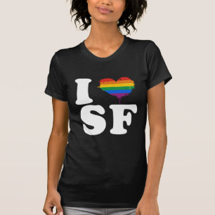 CAMISETA EU AMO SAN FRANCISCO ALEGRE - BRANCO - .PNG