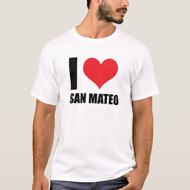 Camiseta Eu amo San Mateo (Frente)